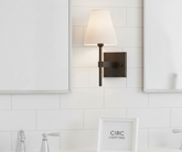 Fulham Linen Shade Sconce